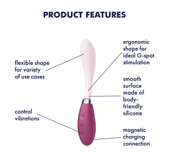 SATISFYER G-SPOT FLEX 3 WIBRATOR PUNKTU G PINK