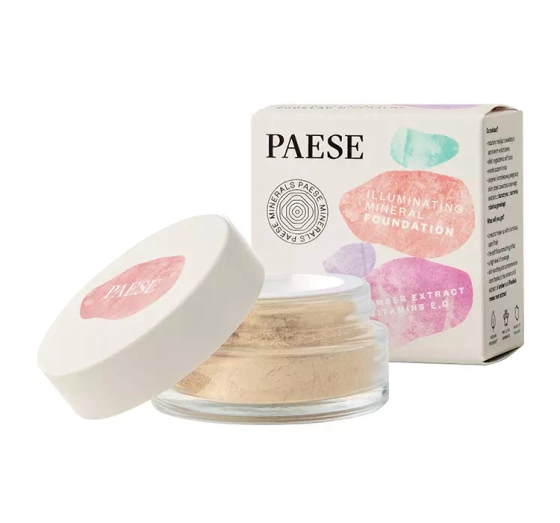 Paese Minerals rozświetlający podkład mineralny 201W Beige 7 g
