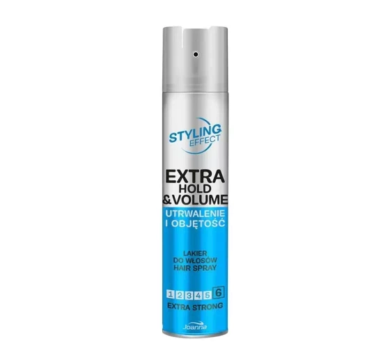 Joanna Styling Effect lakier do włosów utrwalenie i objętość Extra Strong 250ml