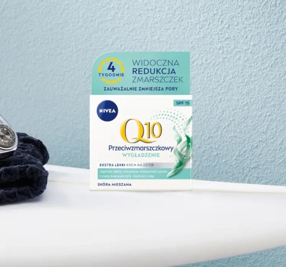 NIVEA Q10 Przeciwzmarszczkowy Wygładzenie krem na dzień SPF15 50 ml