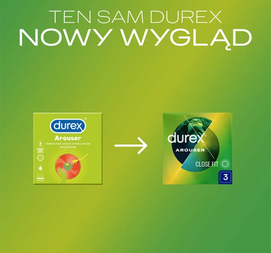 Durex Arouser prezerwatywy prążkowane 3 szt