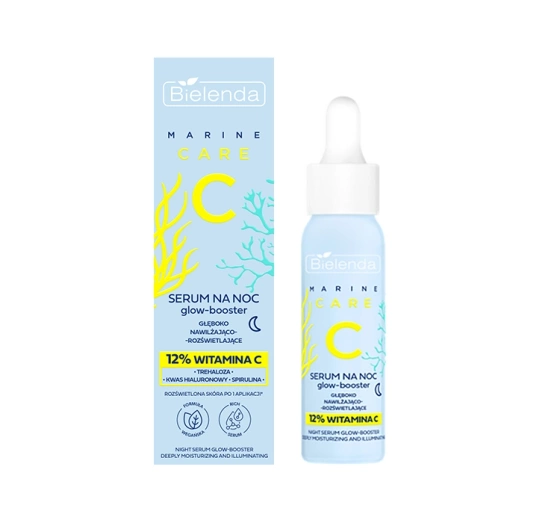 Bielenda C Marine Care głęboko nawilżająco-rozświetlające serum Glow-Booster noc 30 ml