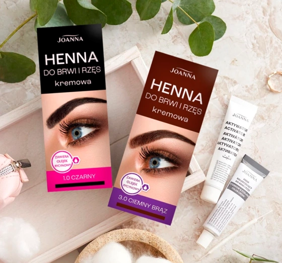 JOANNA KREMOWA HENNA DO BRWI I RZĘS 3.0 CIEMNY BRĄZ 15G 15G
