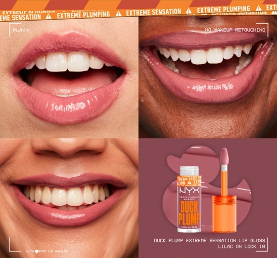 NYX Professional Makeup Duck Plump powiększający błyszczyk do ust 10 Lilac on Lock 6,8 ml