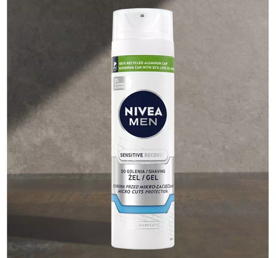 NIVEA MEN Sensitive Recovery regenerujący żel do golenia dla mężczyzn 200 ml