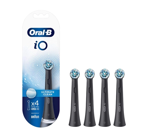 Oral-B iO Ultimate Clean końcówki do szczoteczki do zębów Czarny 4 sztuki