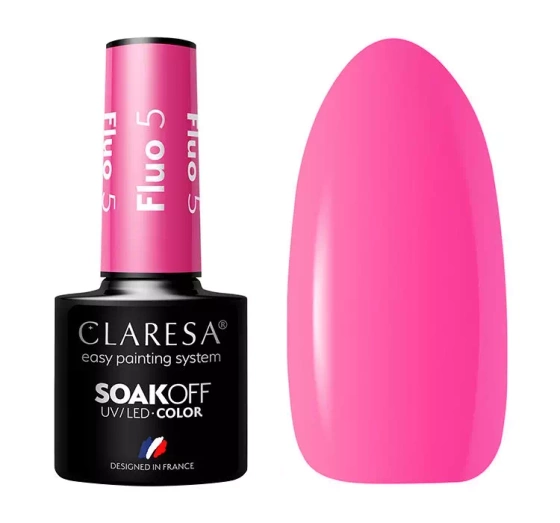 Claresa hybrydowy lakier do paznokci Fluo 5 5 g