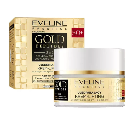 Eveline Cosmetics Gold Peptides 50 ujędrniający krem liftingujący do twarzy 3w1 50 ml