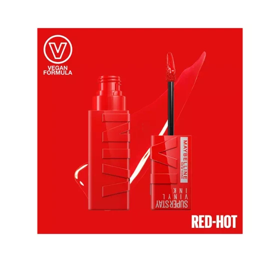 Maybelline Superstay Vinyl Ink winylowa pomadka do ust 25 Red-Hot 4,2 ml