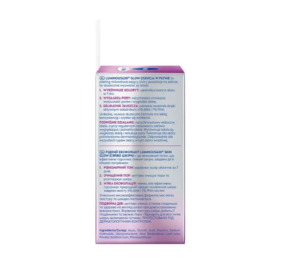 NIVEA Luminous630 glow-esencja w płynie peeling mikrozłuszczający 100 ml