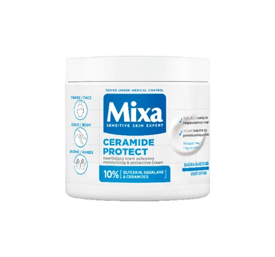 Mixa Ceramide Protect multifunkcyjny krem ochronny do ciała twarzy i dłoni 400 ml