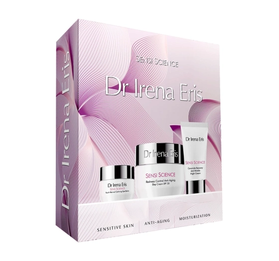 Dr Irena Eris Sensi Science zestaw krem na dzień 50 ml krem na noc 30 ml serum pod oczy 15 ml