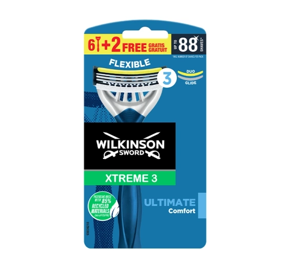 Wilkinson Sword Xtreme3 Ultimate Comfort jednorazowe maszynki do golenia dla mężczyzn 8 sztuk