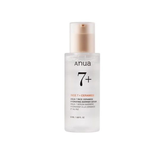 Anua Rice 7 Ceramide Hydrating Barrier Serum rozjaśniające serum do twarzy 50 ml