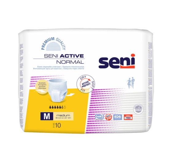 Seni Active Normal pieluchomajtki rozmiar M 10 sztuk