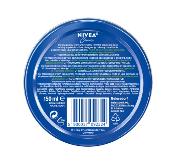 NIVEA Creme uniwersalny krem do twarzy i ciała 150 ml