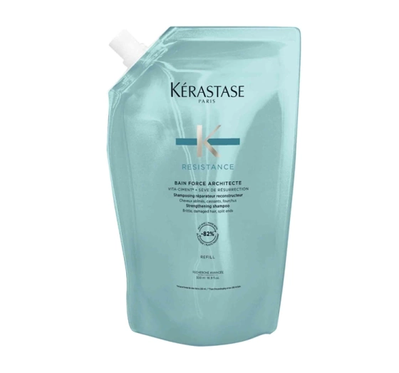 Kerastase Resistance Bain Force Architecte regenerująca kąpiel do włosów zniszczonych refill 500ml