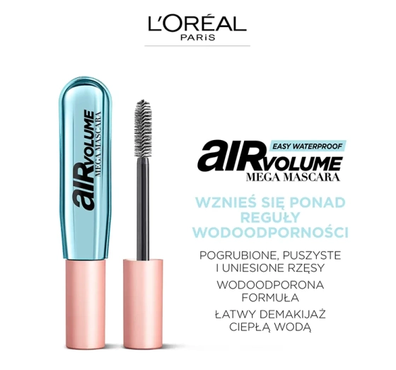 L'Oréal Paris Air Volume wodoodporny tusz do rzęs Black 9,4 ml