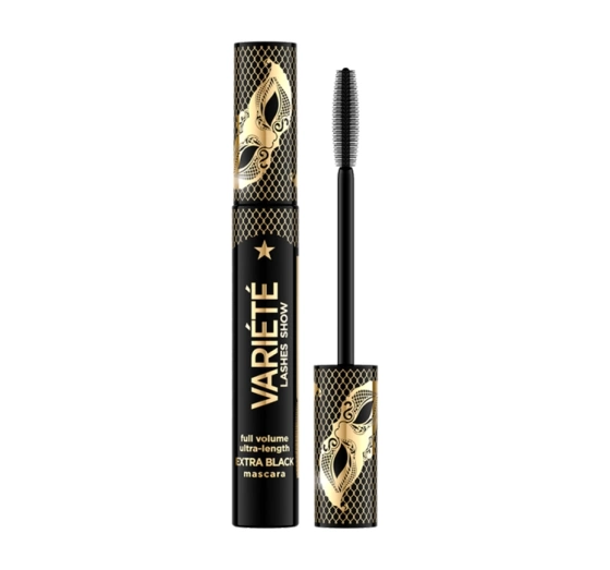 Eveline Cosmetics Variété Lashes Show pogrubiająco-wydłużający tusz do rzęs Extra Black 10 ml