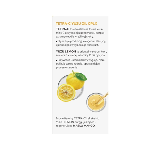 AA LAAB Tetra-C Yuzu Puddin' Formula Firm&Glow maska do ust 15 g