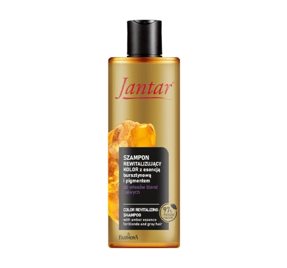 Farmona Jantar szampon rewitalizujący kolor włosów blond, siwych i rozjaśnianych 300 ml