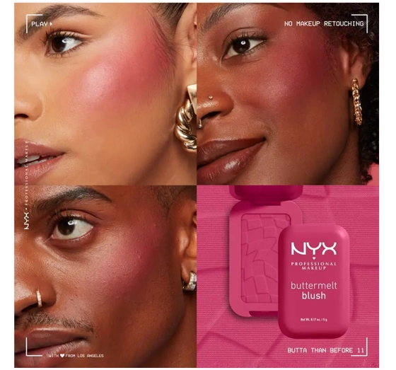 NYX Professional Makeup Buttermelt róż do policzków w kompakcie 11 Butta Than Before 5 g