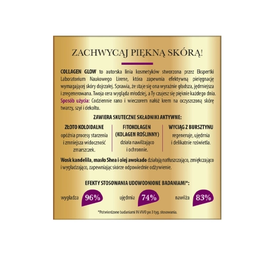 Lirene Collagen Glow przeciwzmarszczkowy krem ujędrniający 60 50 ml