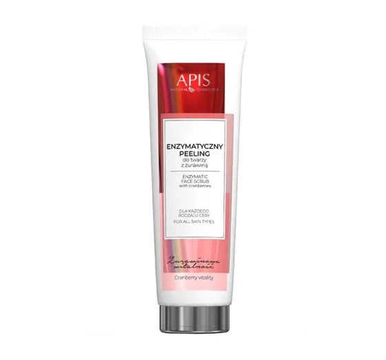 Apis Żurawinowa Witalność enzymatyczny peeling do twarzy z żurawiną 100 ml