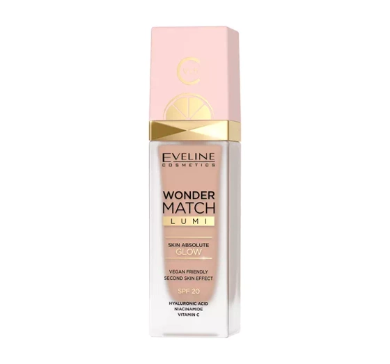 Eveline Cosmetics Wonder Match Lumi luksusowy podkład rozświetlający 20 Nude 30 ml