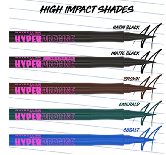 Maybelline Hyper Precise matowy liner w pisaku 701 Matte Black 1 ml