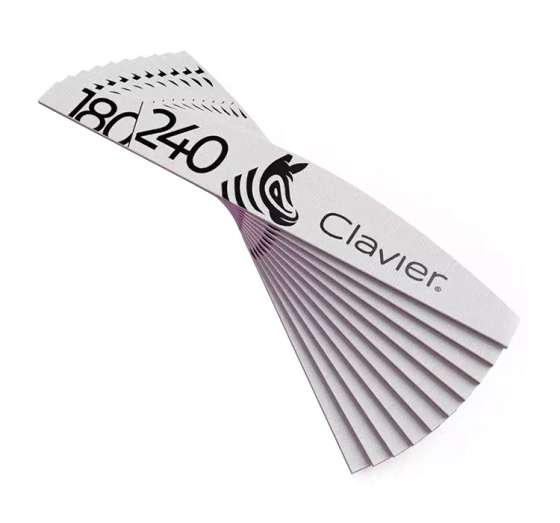 Clavier pilnik do paznokci Zeberka Łódka 180/240 10 sztuk