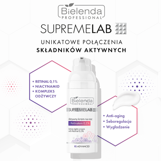 Bielenda Professional Supremelab Re-Advanced aktywny krem na noc z Retinalem 50 ml