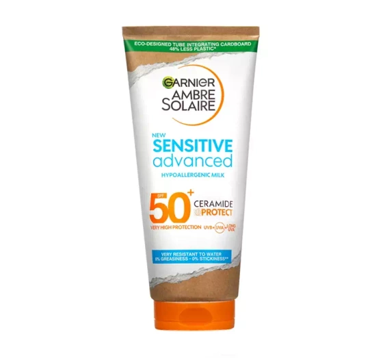 Garnier Ambre Solaire Sensitive hipoalergiczne mleczko ochronne do ciała SPF50 175 ml