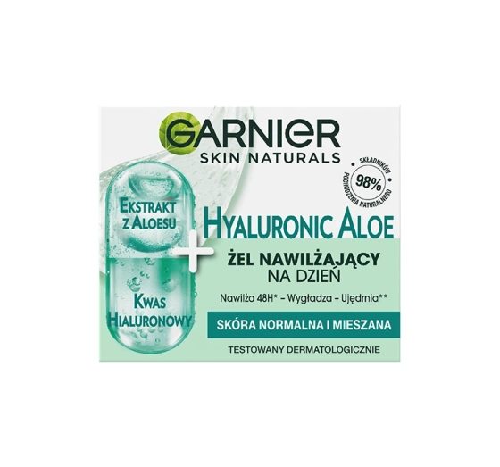 Garnier Hyaluronic Aloe Jelly lekki żel nawilżający skóra normalna i mieszana 50 ml