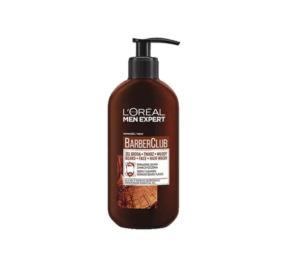 L'Oréal Paris Men Expert Barber Club żel myjący broda twarz włosy 200 ml