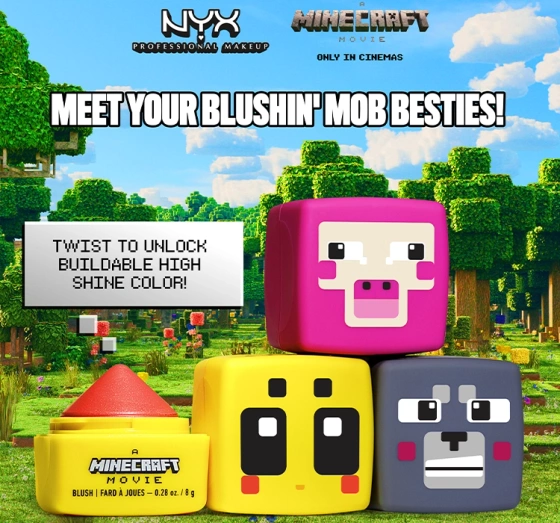 NYX Professional Makeup × A Minecraft Movie kremowy róż do policzków 06 Wolfin' Around 8 g