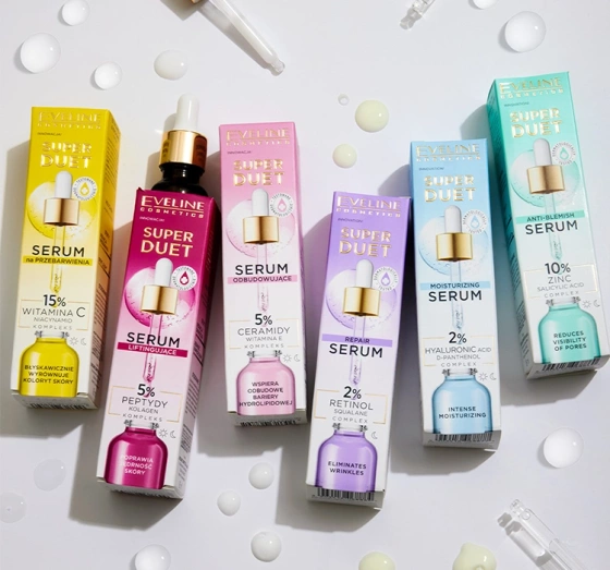 Eveline Cosmetics Super Duet serum na niedoskonałości 10% cynk do skóry trądzikowej i młodej 18 ml