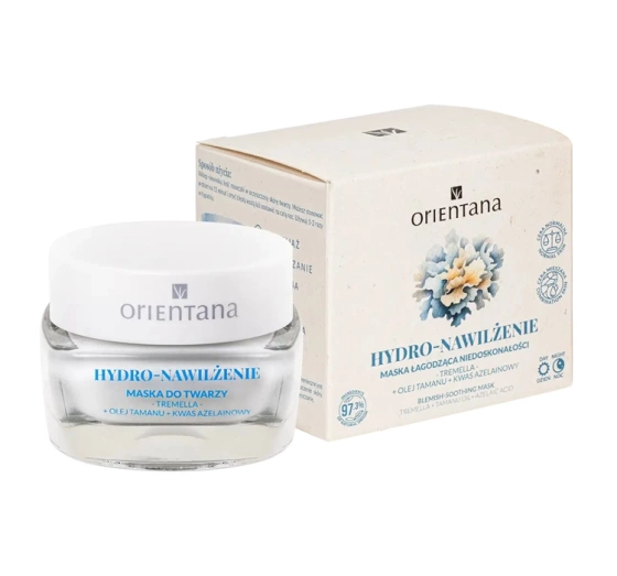 Orientana Hydro-Nawilżenie maska do twarzy w kremie łagodząca niedoskonałości 50 ml