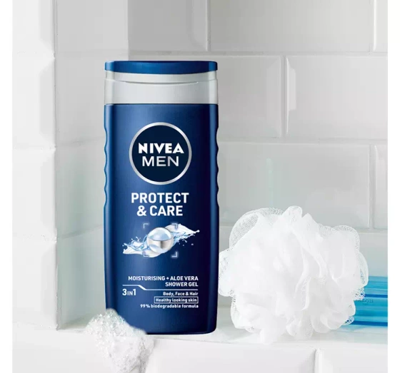 NIVEA MEN Protect&Care żel pod prysznic 3w1 dla mężczyzn 250 ml