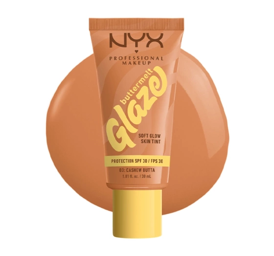 NYX Professional Makeup Buttermelt Glaze podkład w kremie SPF30 03 Cashew Butta 30 ml