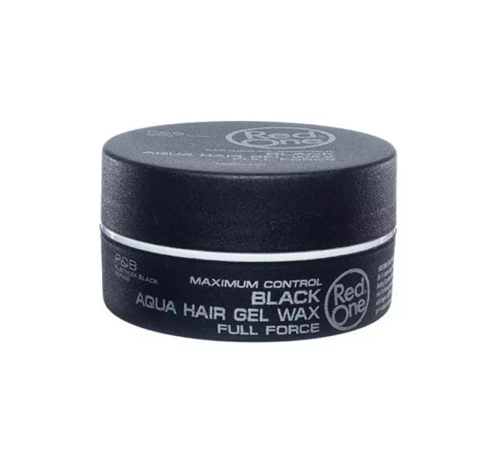 RED ONE MAXIMUM CONTROL BLACK AQUA HAIR GEL WAX FULL FORCE WOSK DO STYLIZACJI WŁOSÓW 150ML