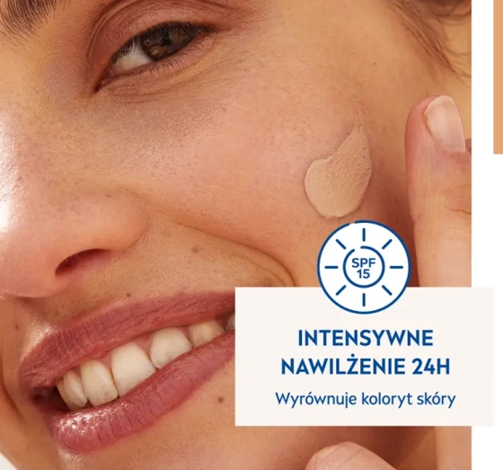 NIVEA 24h Nawilżenia krem BB 5w1 na dzień SPF15 odcień ciemny 50 ml
