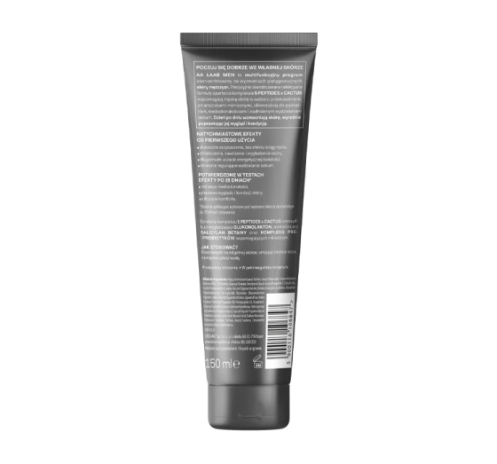 AA LAAB Men Booster-żel do mycia twarzy nawilżająco-energizujący 150 ml