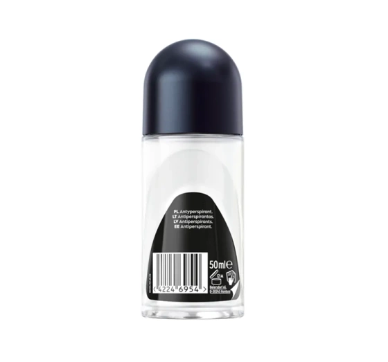 NIVEA MEN Black&White Invisible antyperspirant roll-on dla mężczyzn 50 ml