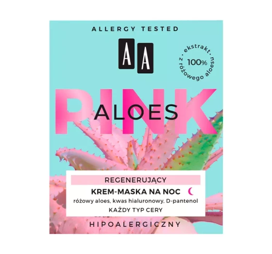 AA Pink Aloes regenerujący krem-maska na noc 50 ml