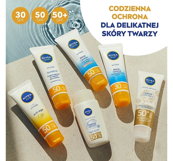 NIVEA SUN UV Face nawilżający krem przeciwsłoneczny SPF30 50 ml