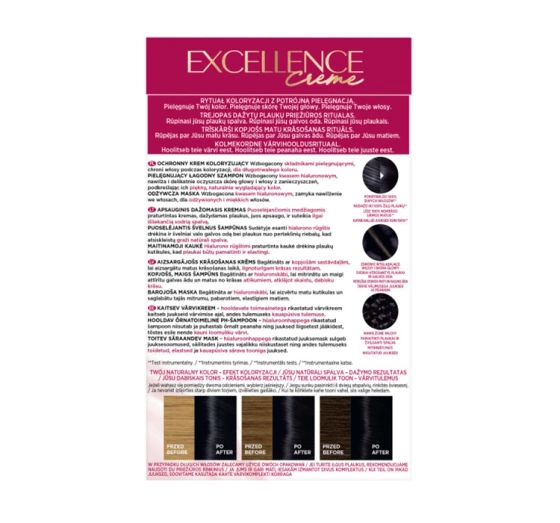 L'Oréal Paris Excellence Créme farba do włosów 100 Czerń