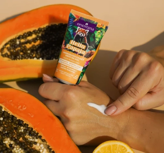 Orientana Hello Papaja mikrozłuszczający krem do twarzy na noc 40ml