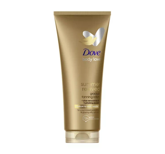 Dove Derma Spa Summer Revived brązujący balsam do ciała do ciemnej karnacji 200 ml