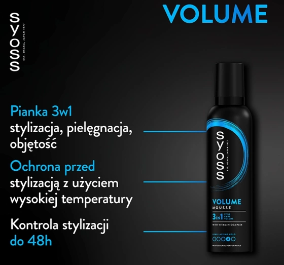 Syoss Volume Lift pianka do włosów zwiększająca objętość 250ml